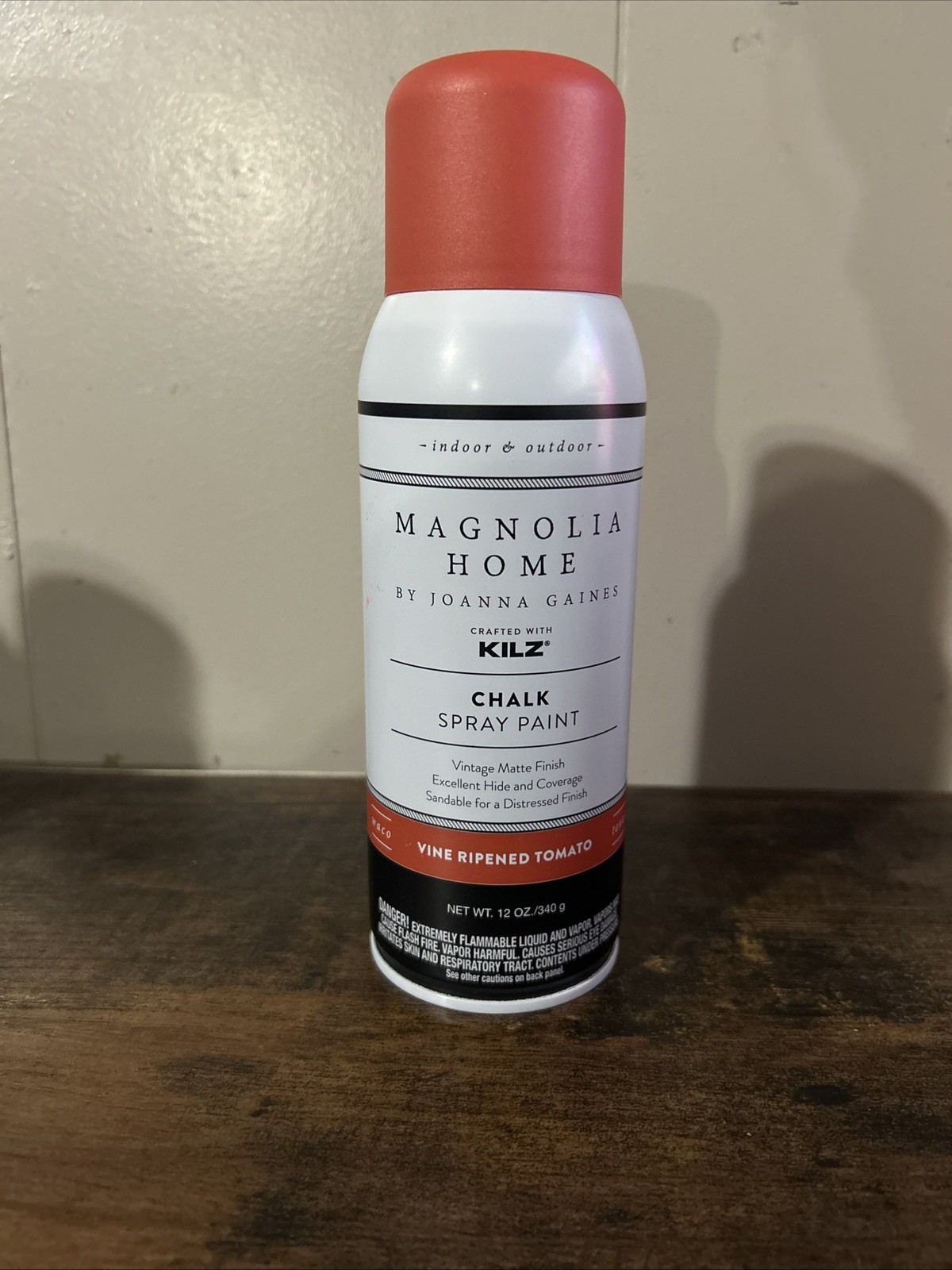 Magnolia Home (w KILZ) Chalk Interior/Exterior Spray Paint VINE RIPPENED TOMATO