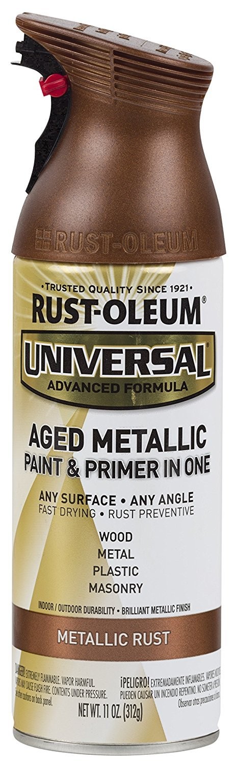 Rust-Oleum 285072 Universal All Surface Aged Metallic Spray Paint, 11 oz