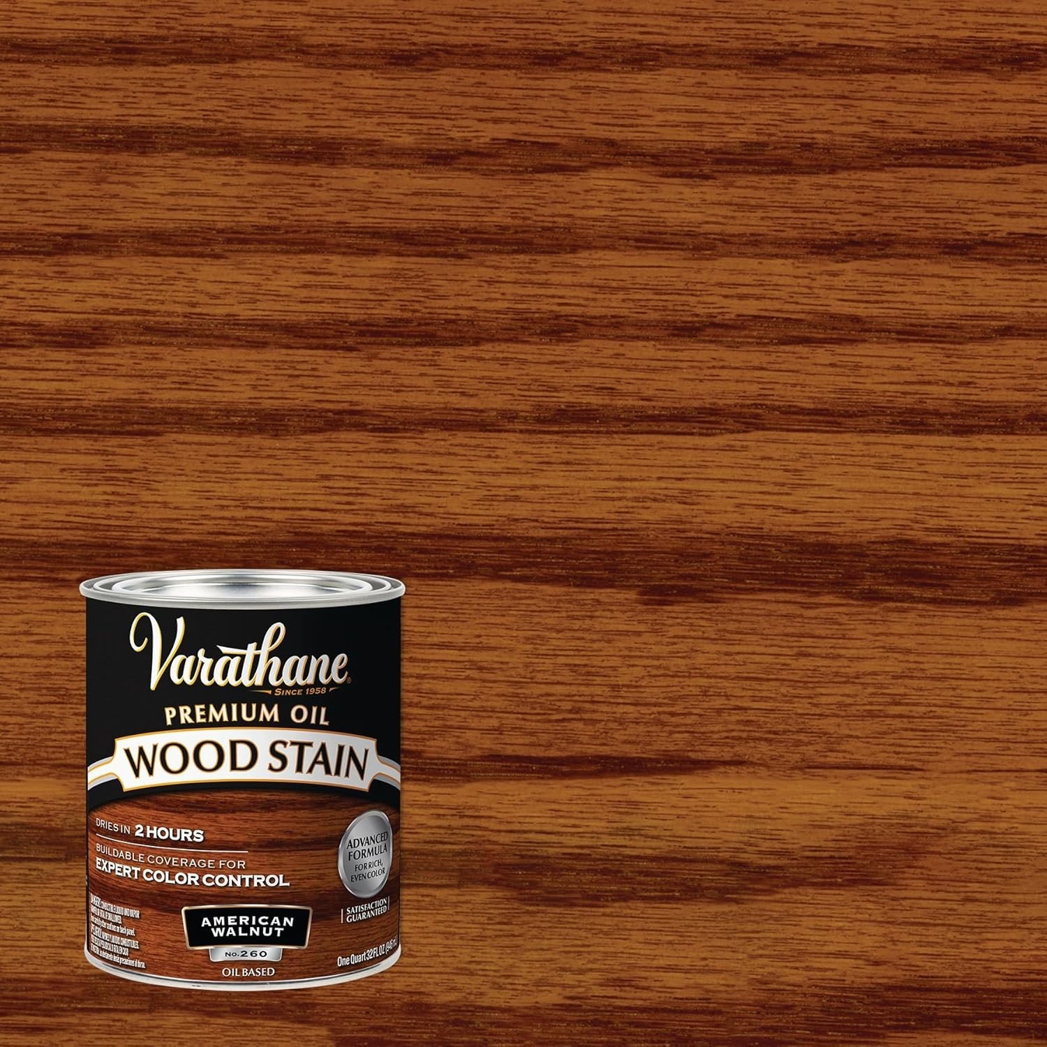 Varathane Premium Wood Stain Quart Gunstock Deep Color Enhancer For Wood