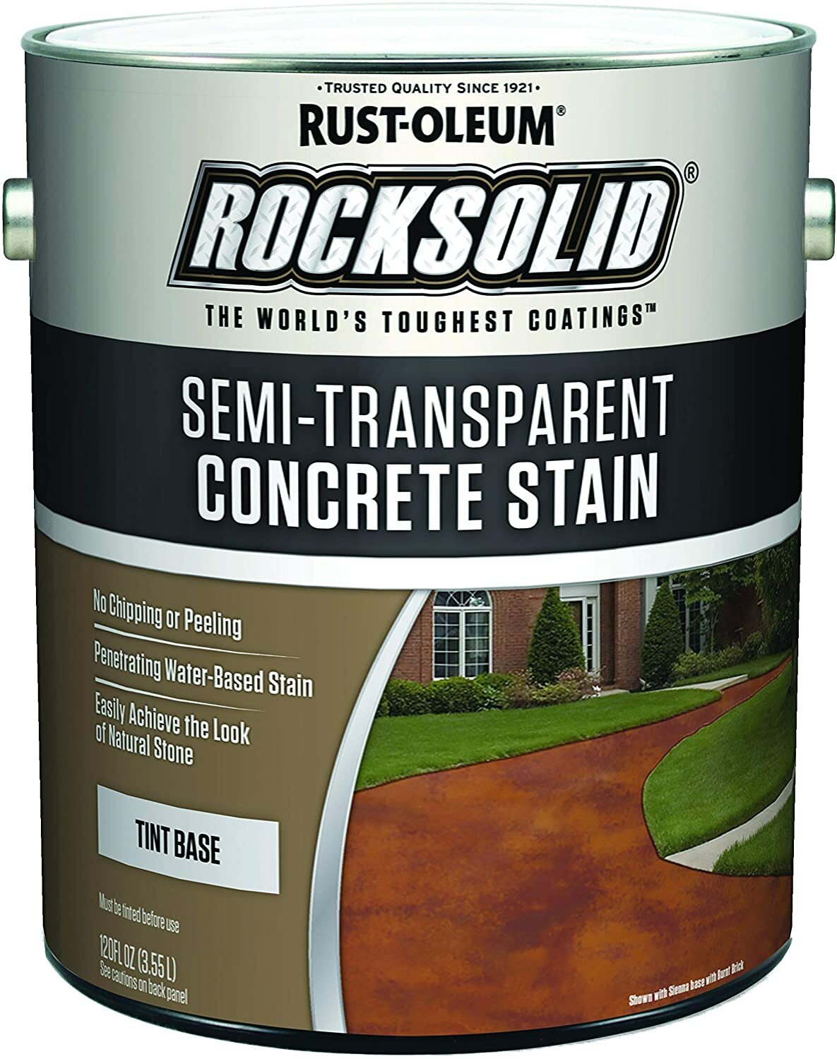 2 Pk Rust-Oleum RockSolid 1 Gal Semi-Transparent Tint Base Concrete Stain 239418