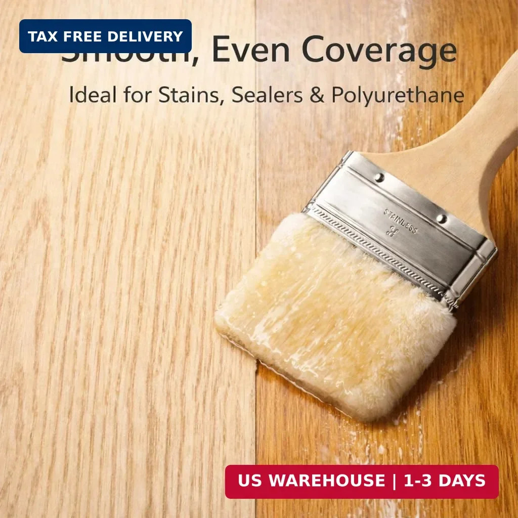 Lambskin Stain & Paint Brush – for use with All Latex and Oil Based Paints, Stai