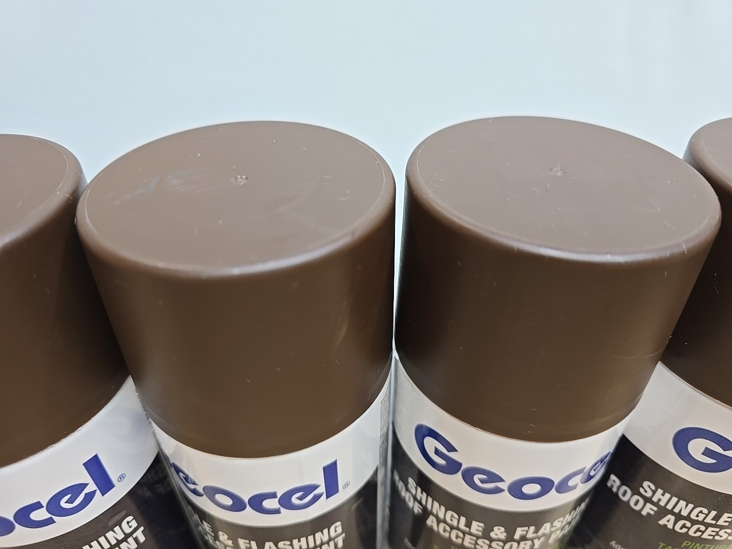 6 cans Geocel GC91104-6X Shingle & Flashing Roof Accessory Paint 12 Ounce Brown