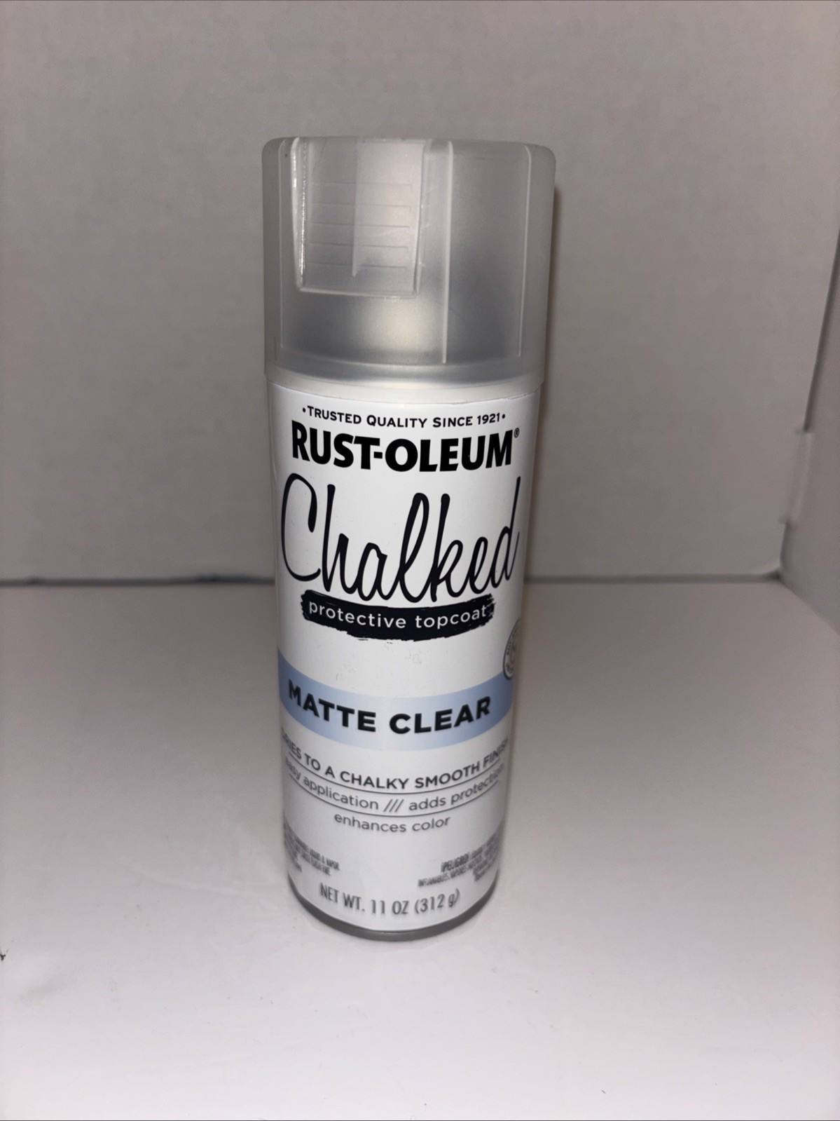 Rust-Oleum Chalked Matte Clear Spray Paint 11 oz protective topcoat