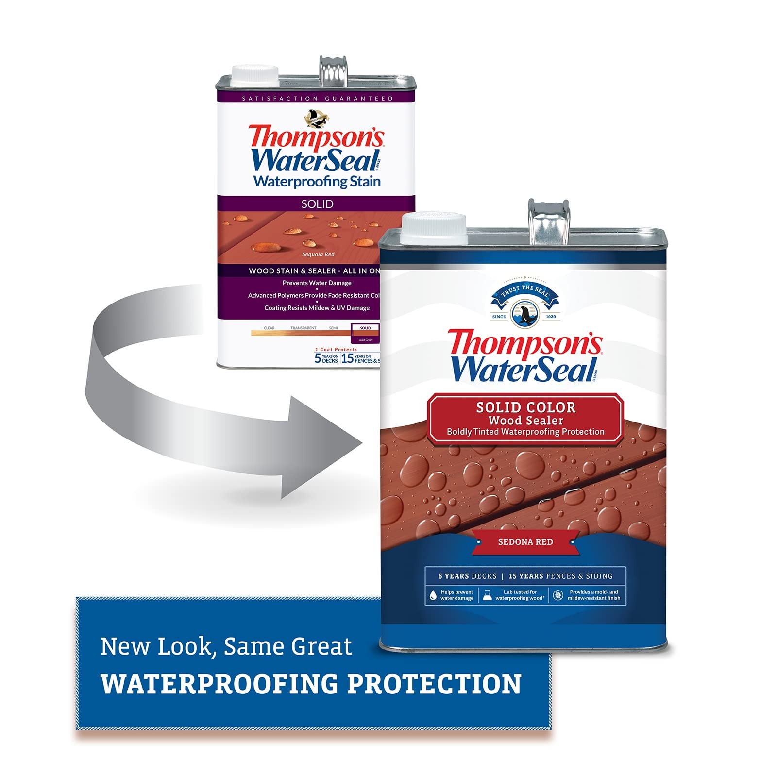 Solid Color Waterproofing Wood Stain and Sealer Sedona Red 1 Gallon