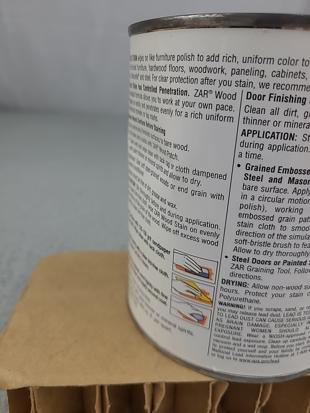 1x Zar Wood Stain DARK MAHOGANY 118 Quart Oil Based Interior