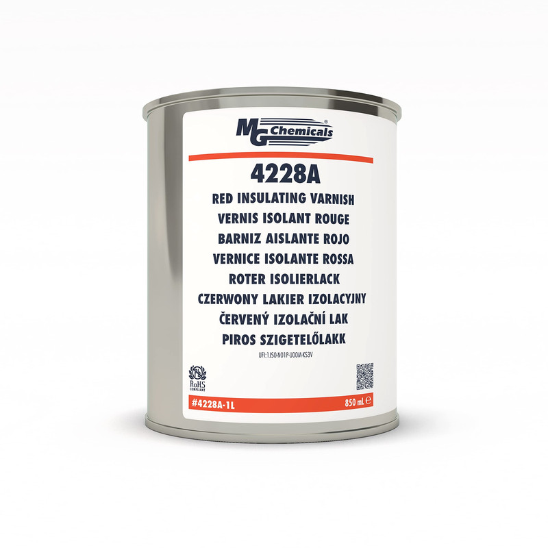 Mg Chemicals 4228A-1L Red Insulating Varnish 884 G 1-Part Can