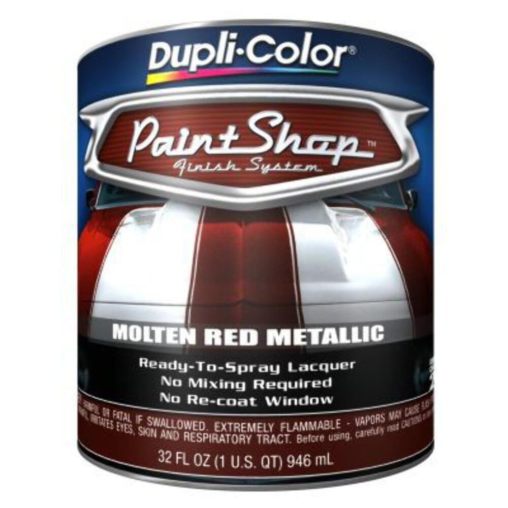 Automotive Base Coat Paint – Molten Red Metallic – 32 oz Finish System