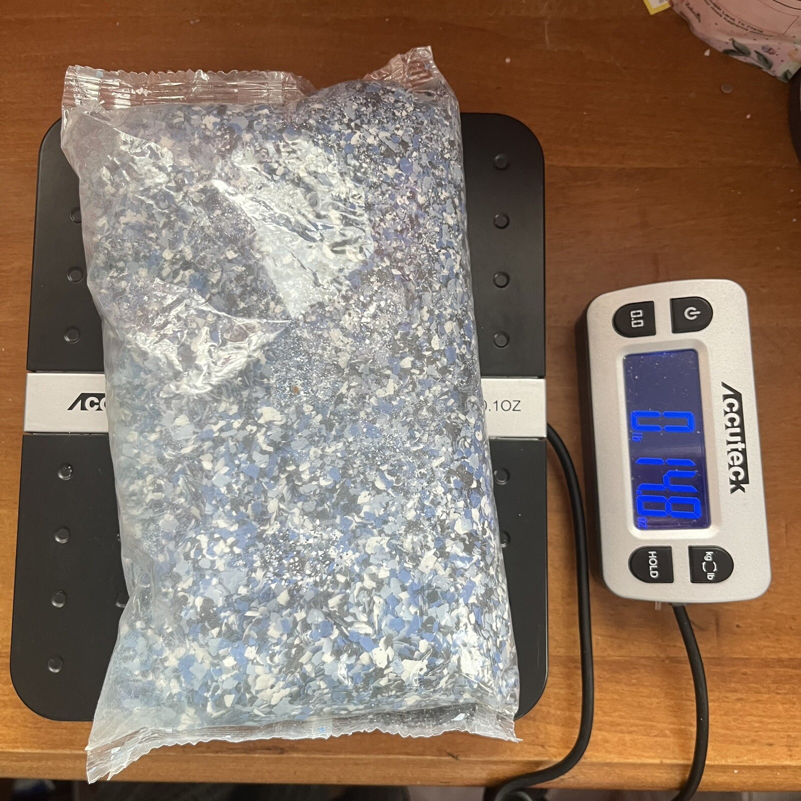 Decorative Floor Chips Flakes Blue Garage Basement Concrete Epoxy 14.8 Ounces