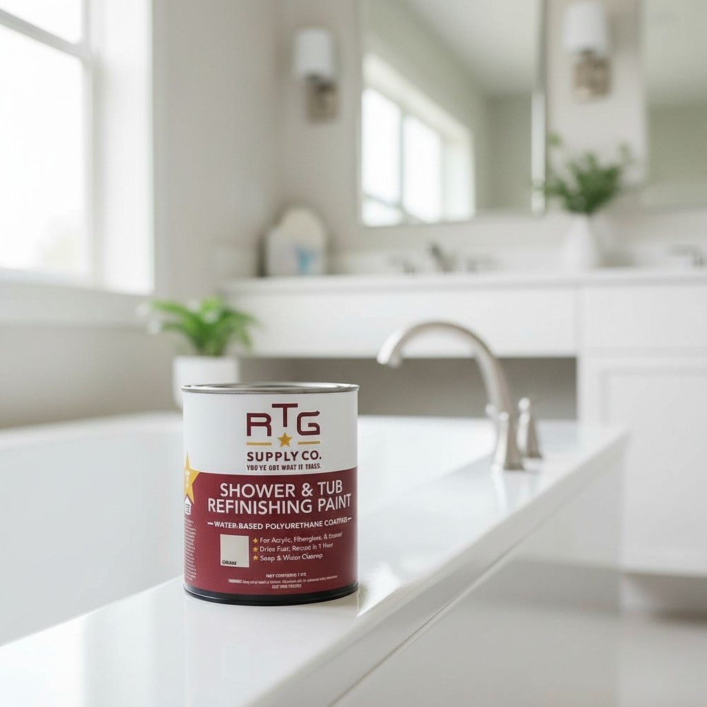 Transform Your Bathroom with RTG Waterproof Satin Tub & Shower Refinishing Paint