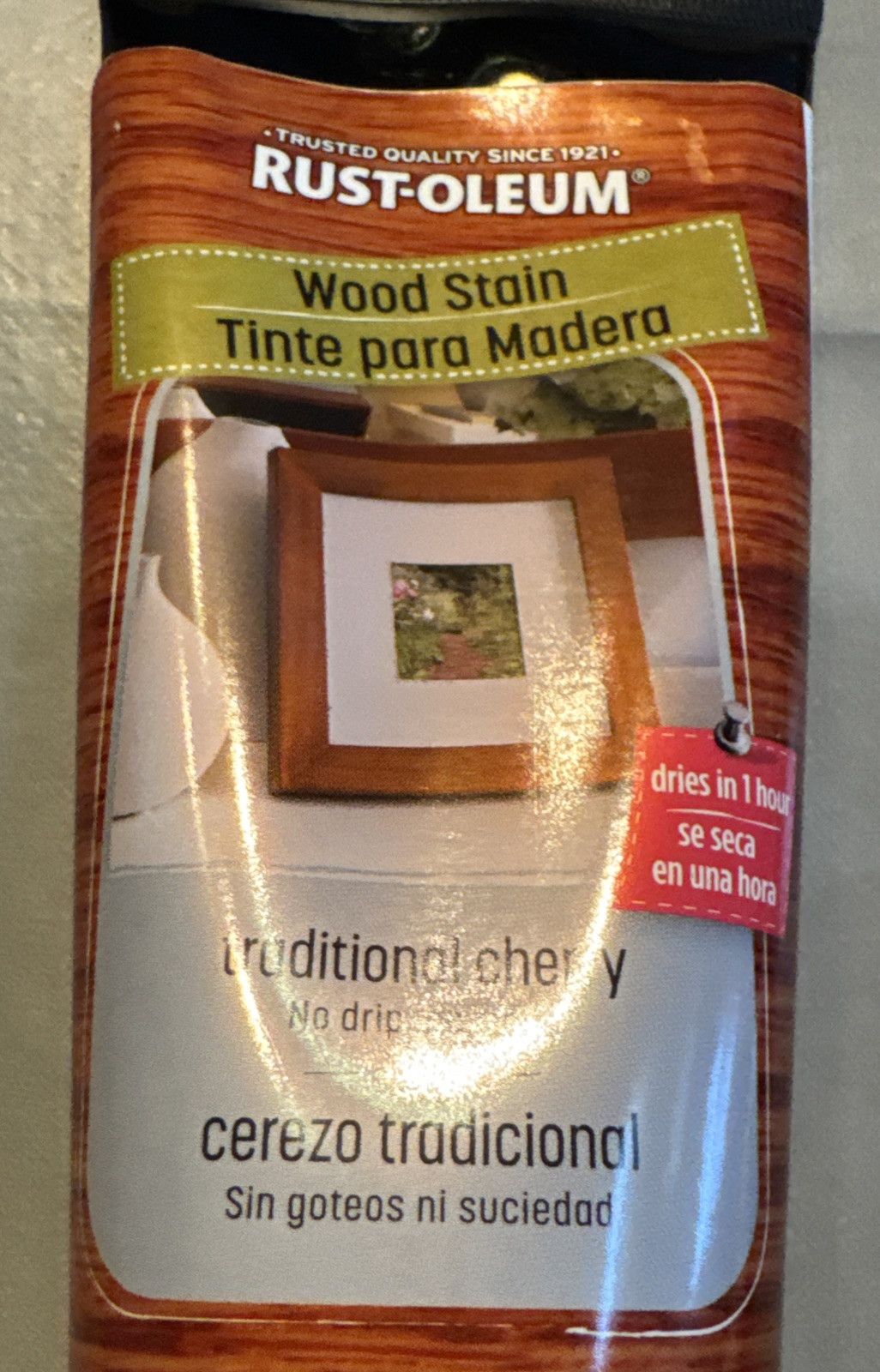 Rust-Oleum Premium Tinte Para Madera Traditional Cherry Wood Stain 6oz Tube, B5