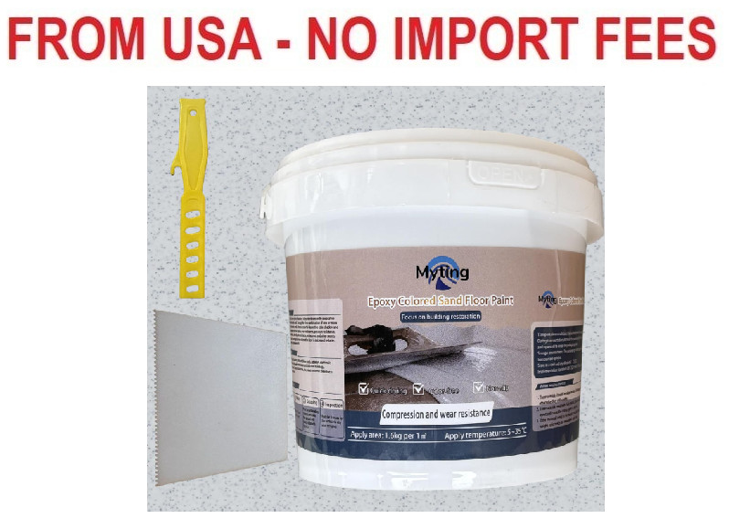 Epoxy Colored Sand Floor Paint, Epoxy Floor Paint High Gloss Marble Effect Coati