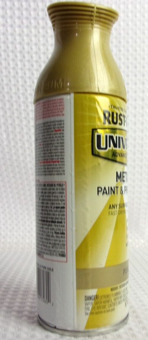 Rust-Oleum Pure Gold Metallic Universal All Surface Spray Paint, 11Oz (2-pk) NEW