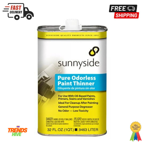 Sunnyside 70532 Pure Odorless Paint Thinner, Quart 32 fl oz