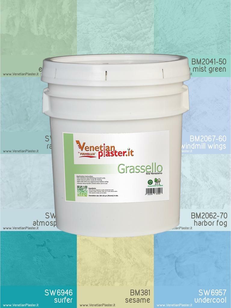 Grassello – by FirmoLux Real Venetian Plaster from Italy (popular colors)