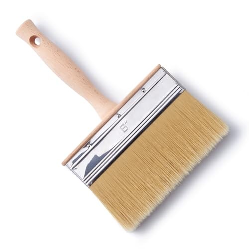 Deck Stain Brush 6 Inch, Limewash Brush for Wood, Deck Stain and 6inch(1pcs)