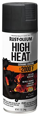 248903 12 Onzas, 2000 Grados, Negro Mate, Spray Automotriz Para Altas Temper…