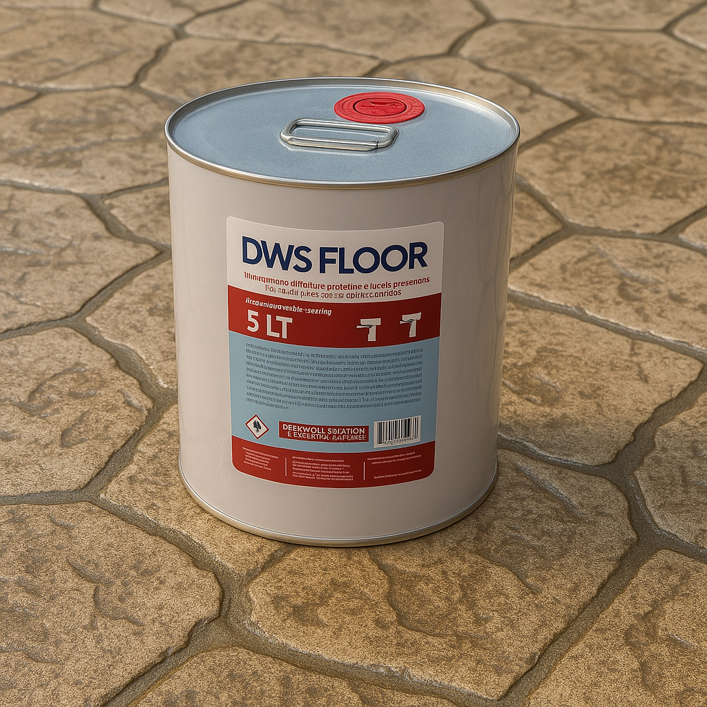 DWS FLOOR Professional Clear Resin for Concrete & Dustproof Printing Glossy