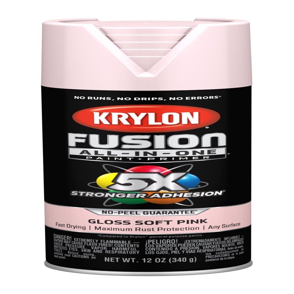 All-Surfaces Rust Protection Gloss Pink Blush Spray Paint In/Outdoor 12 Oz.