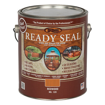 Ready Seal 120 Exterior Wood Stain & Sealer, Flat Redwood, 1-Gallon – Quantity 1