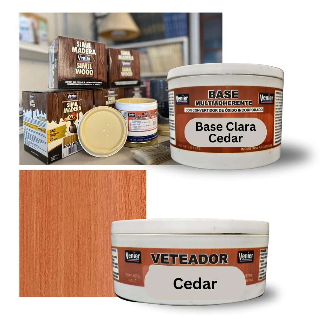 Venier Simil Wood Paint for Front & Interior 26 Fl Oz (Pack of 1), Cedar