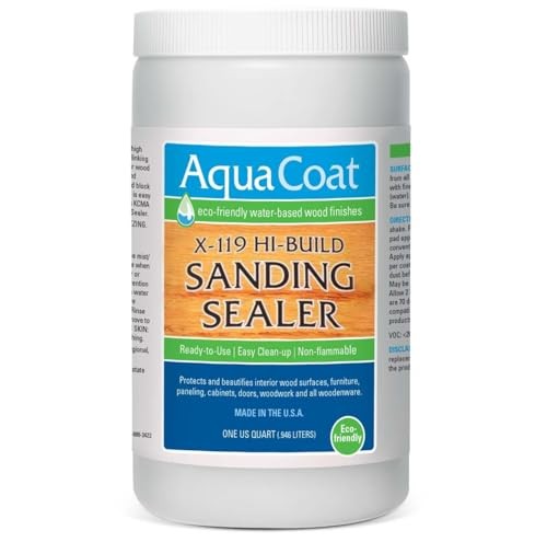 Aqua Coat X-119 Water-Based Sanding Sealer – Fast-Drying, High-Build Quart