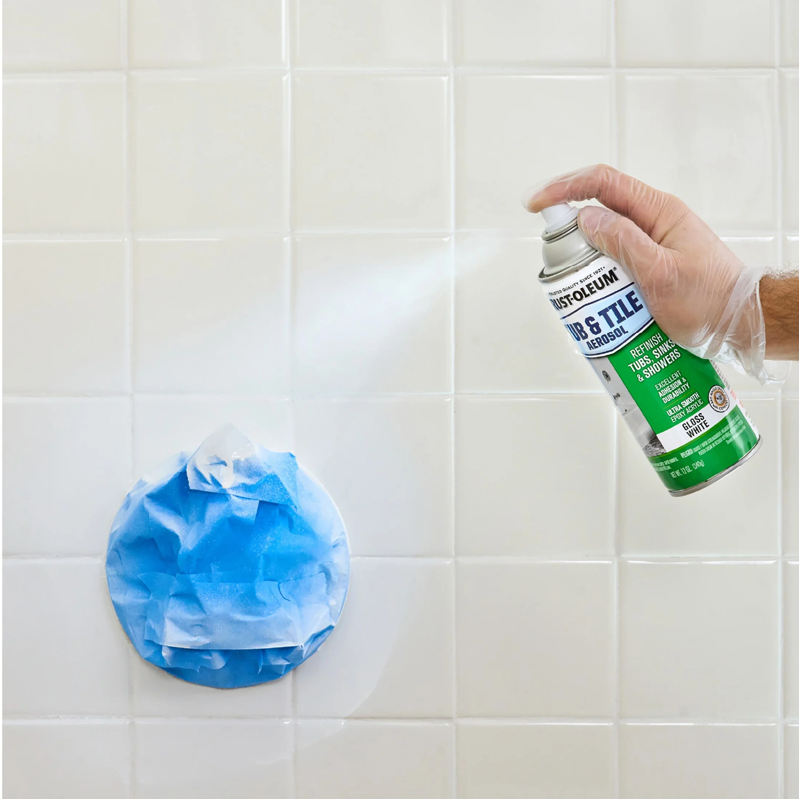 (2 Pack) Tub and Tile White Spray Paint-280882, 12 Oz
