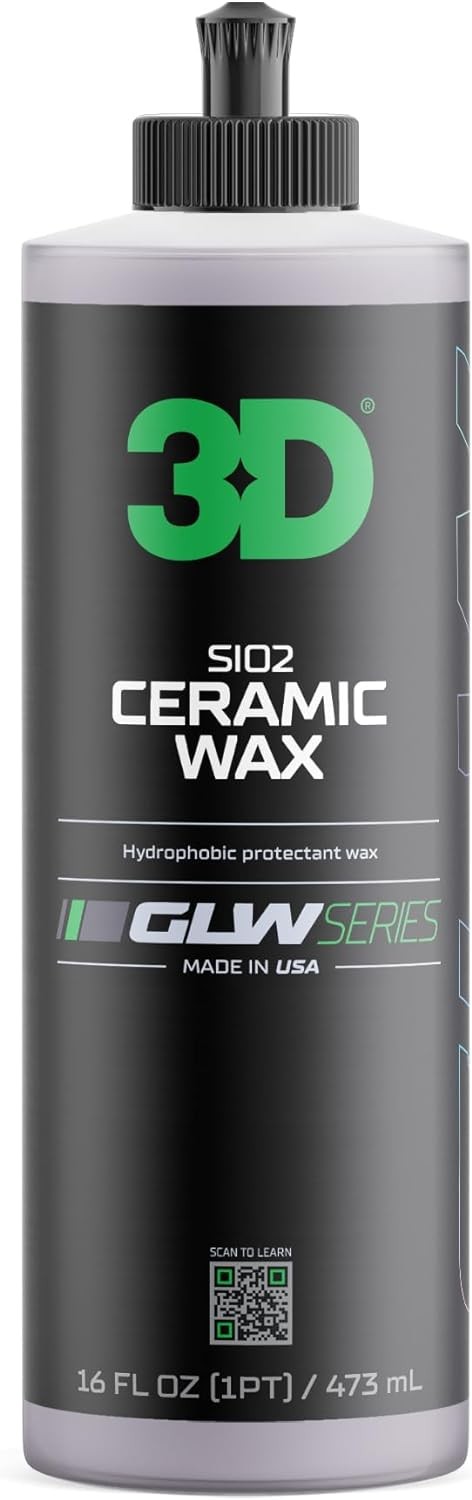 3D GLW Series Ceramic Wax – SiO2 Infused Car Wax for Ultimate Gloss, Hydrophob