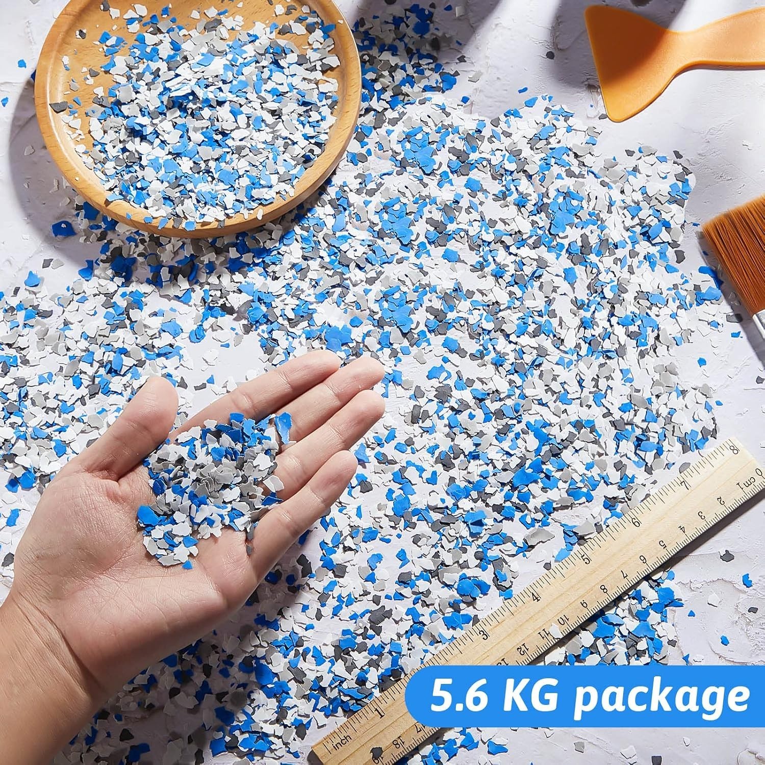 Glossy Epoxy Floor Coating Paint – Black, White, Blue, Gray