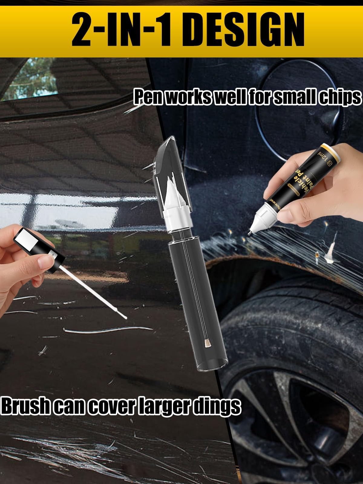 Touch Up Paint Kit For Universal Burgundy Automotive Paint Scratch Repair