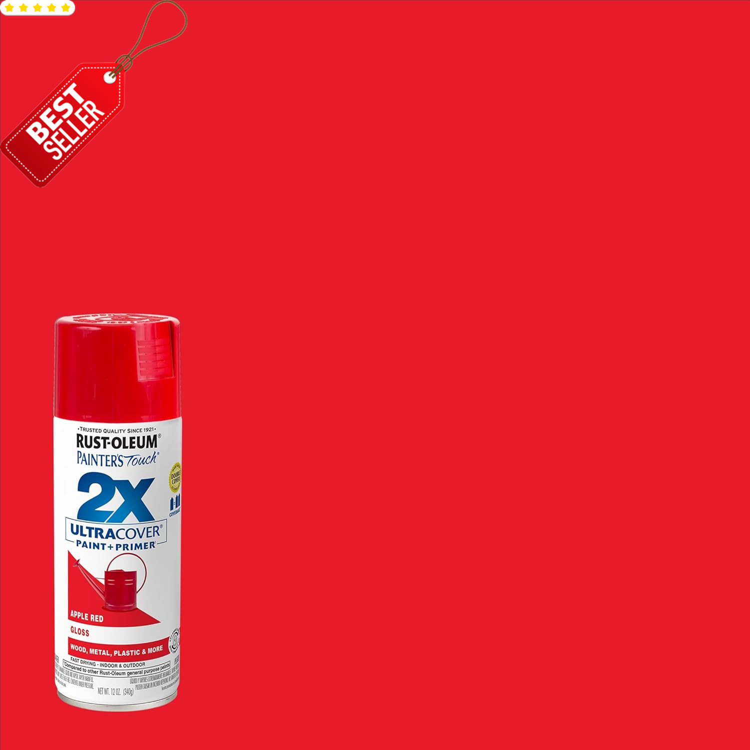 6x Painter’s Touch 2X Spray Paint 12oz Gloss Apple Red Indoor Outdoor – US