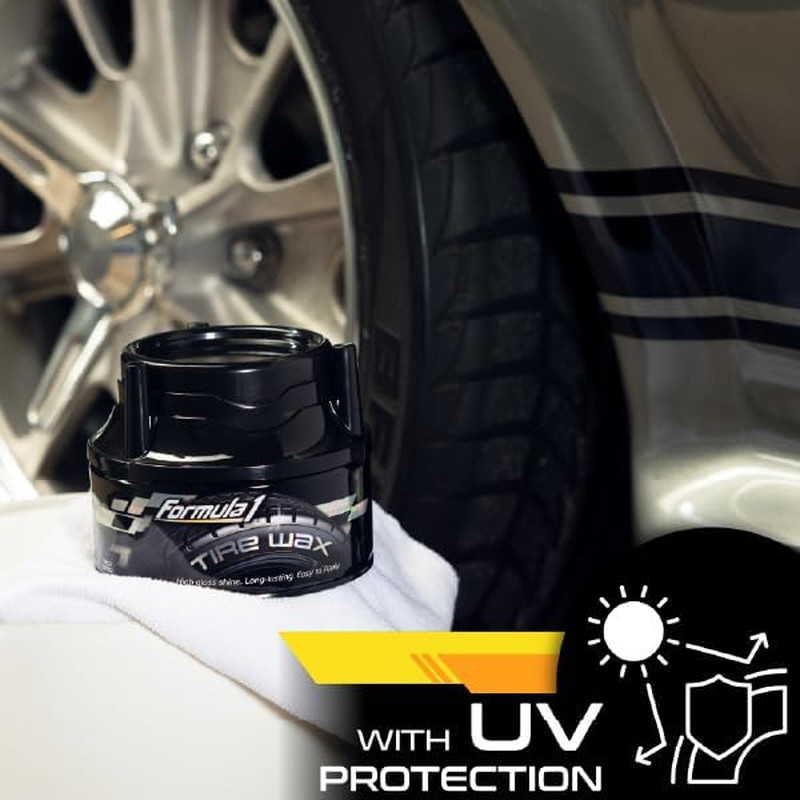 Tire Wax – Long Lasting Tire Gel for Black Glossy Tires, Water