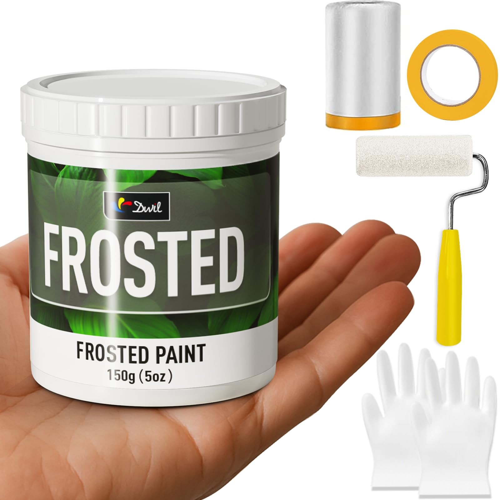 Frosted Glass Paint, 5oz Window Privacy Paint, Waterproof Frosted Glass Spray…