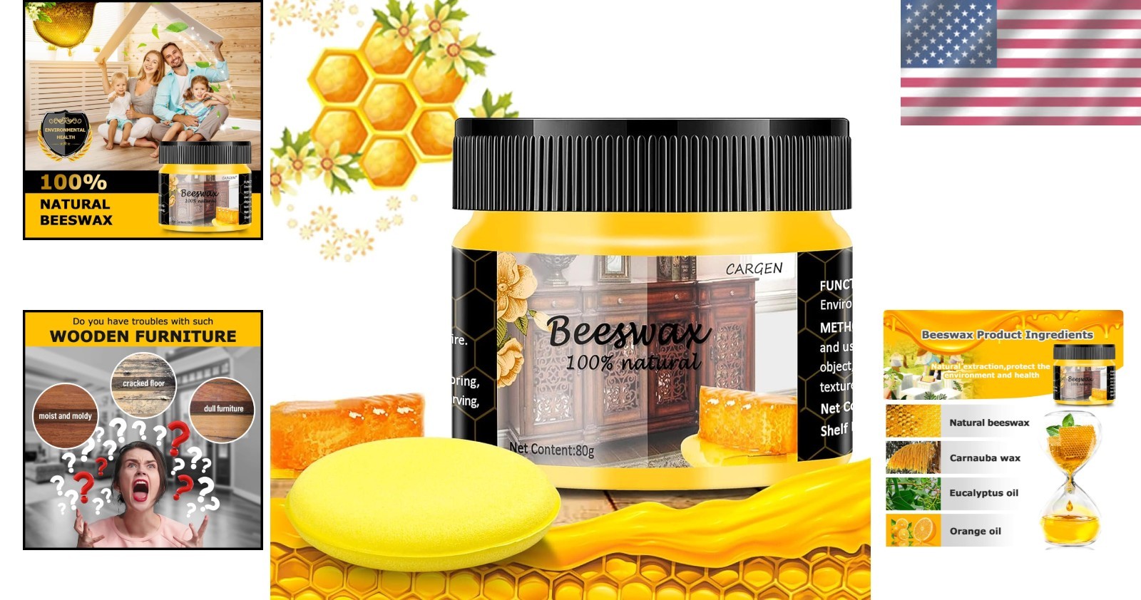 Multi-Surface Beeswax Furniture Polish – Clean, Polish, and Restore Elegance
