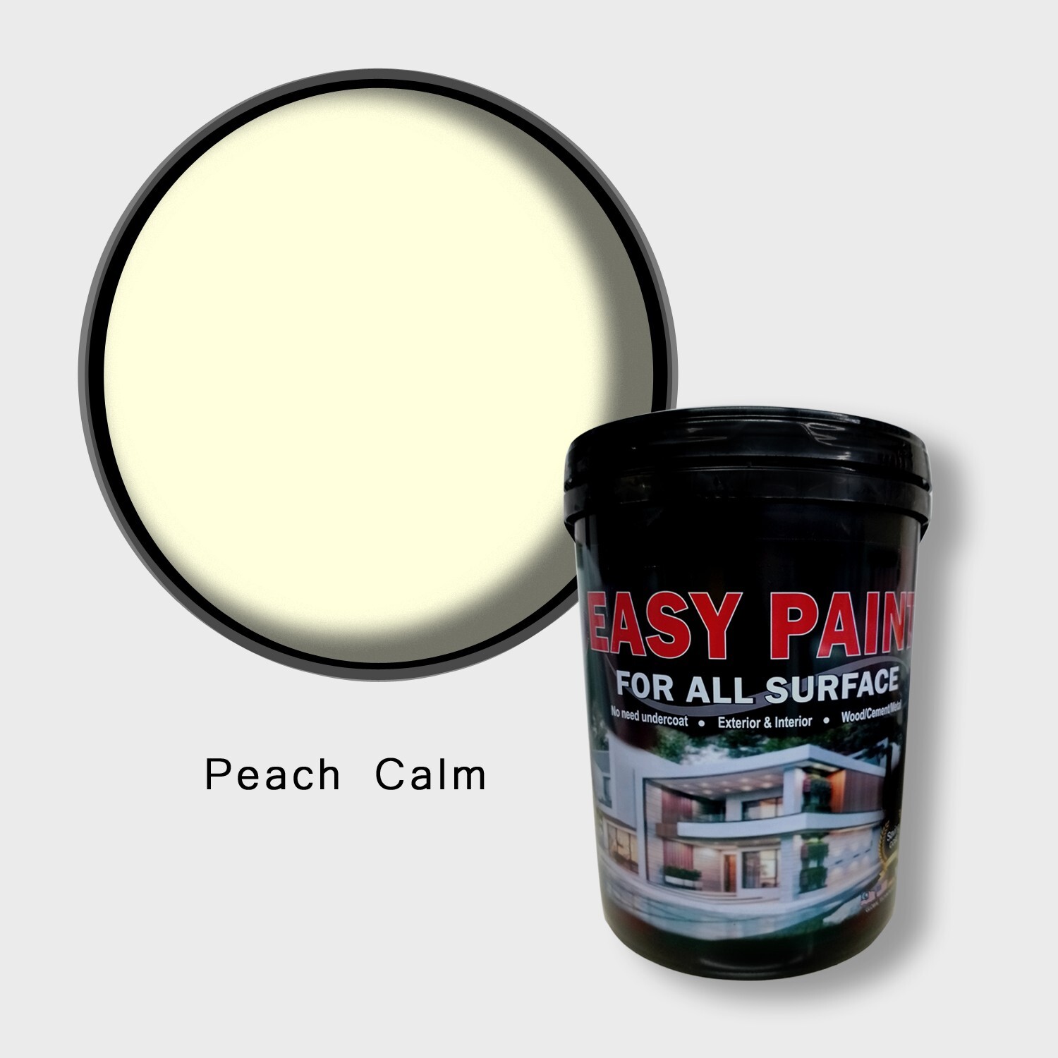 Peach Calm, Easy Paint 5L/1.3gal – Mid Sheen (Interior Wall) JS07 Yellow Shade
