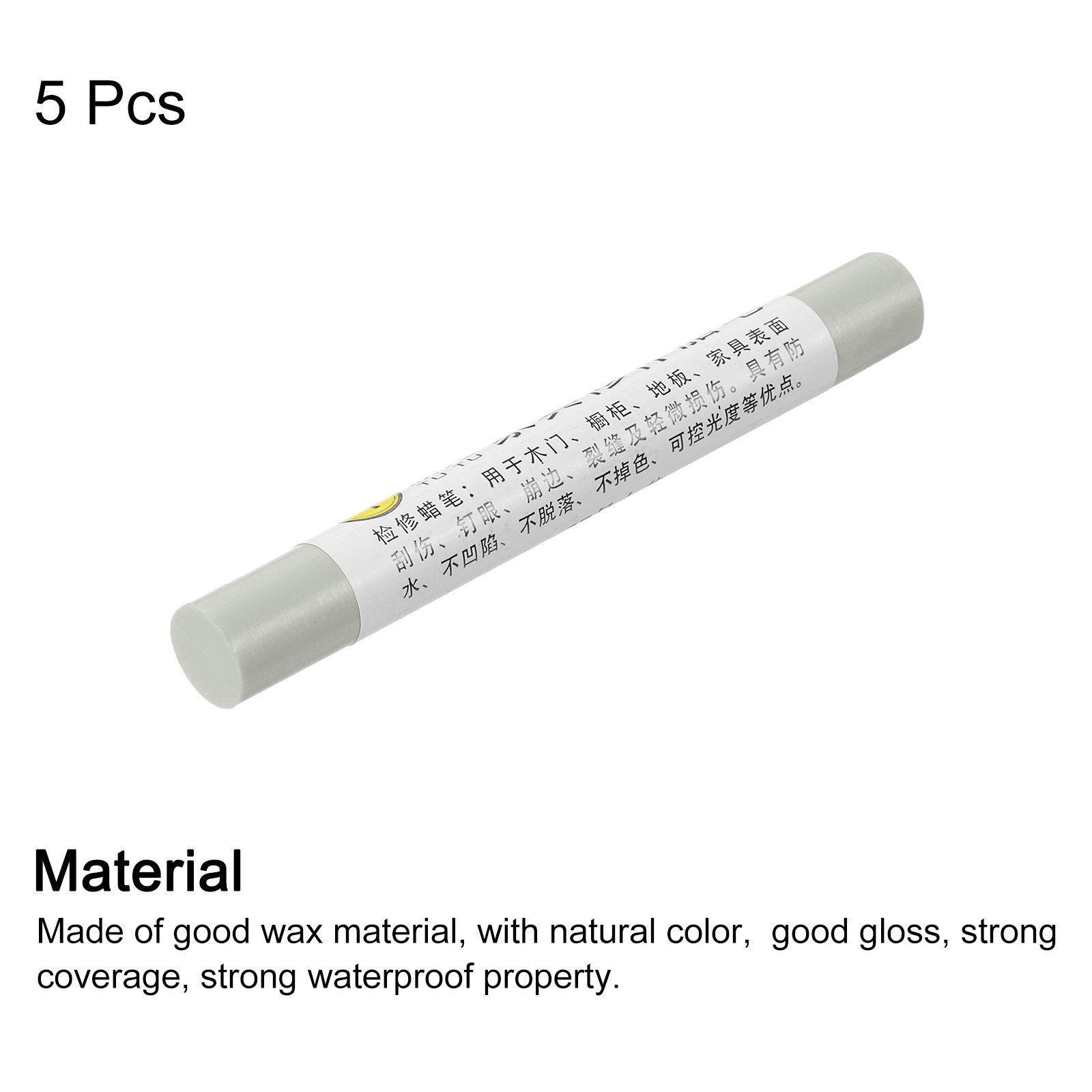 Furniture Repair Crayons Wax Filler Stick, 5Pcs Pen Marker, Autumn Dew White