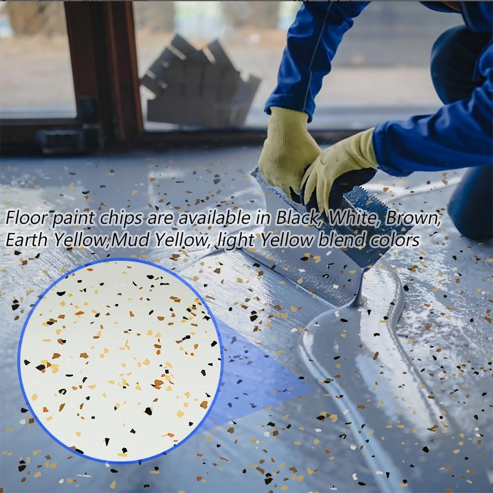 Epoxy Floor Flakes 1LB Decorative Color Chips Garage Paint Concrete Coating