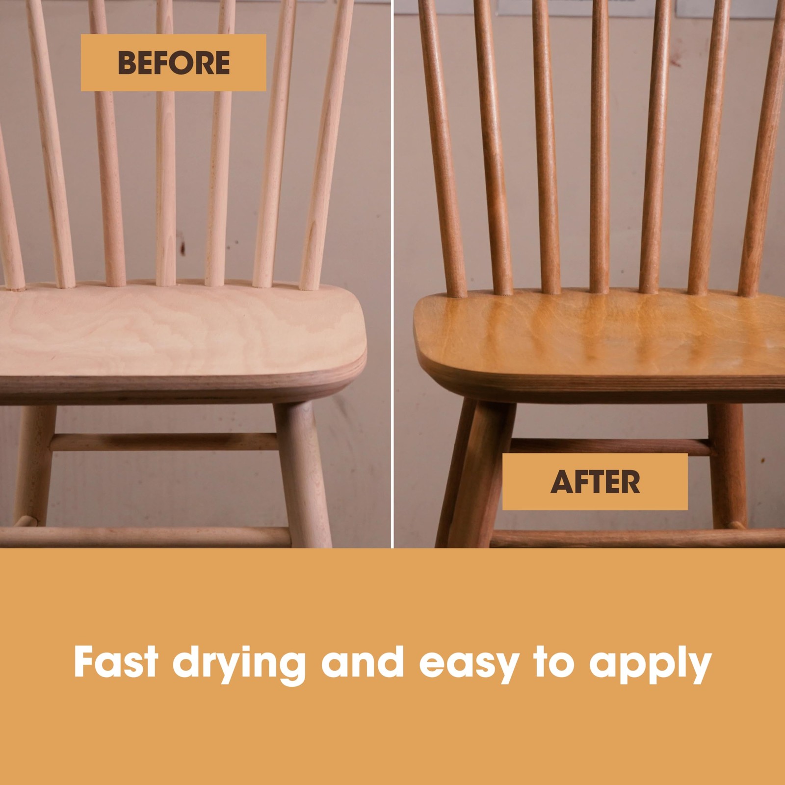 Wood Stain | Dark Oak | Water Based | Fast Drying, Low Odor, & Non-Toxic | fo…