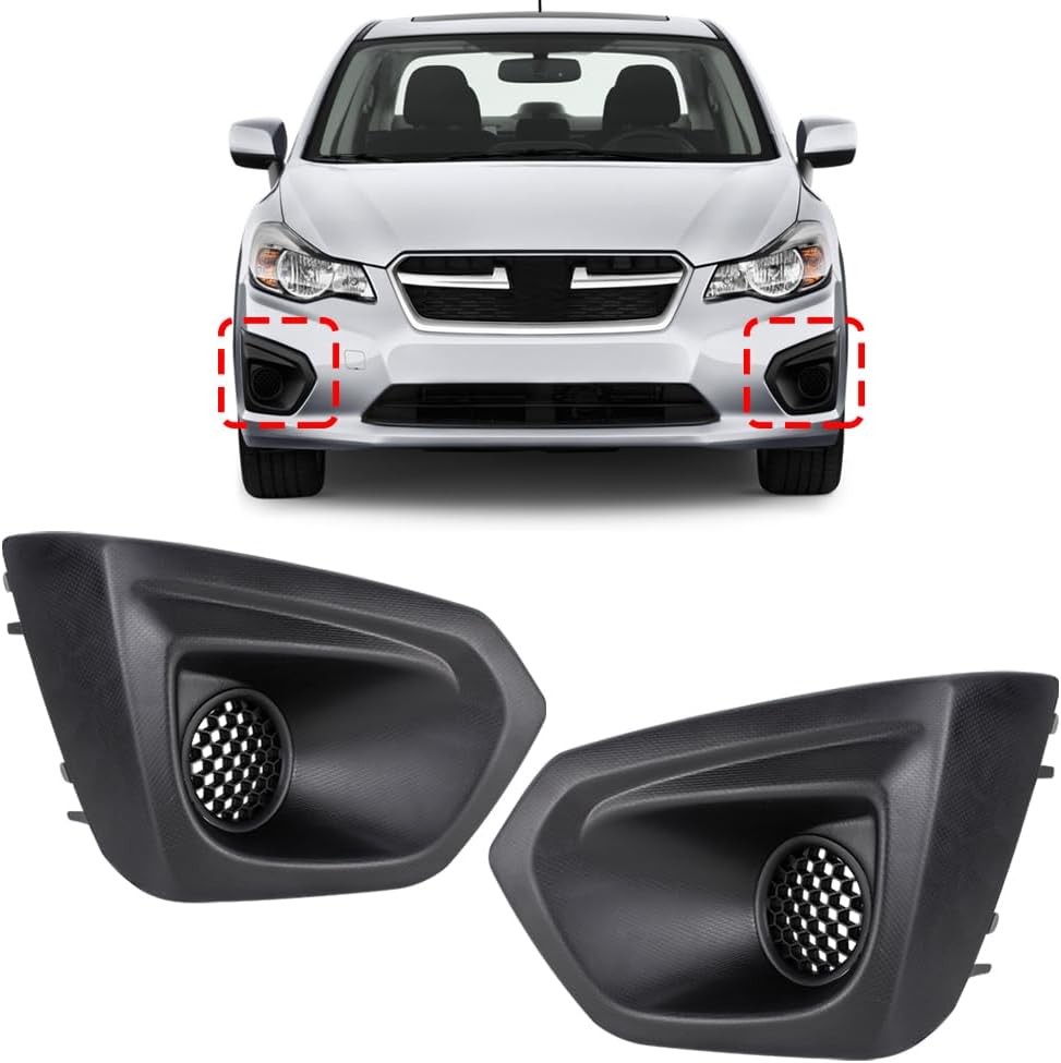 COOL STAR Fog Lights Lamp Cover Compatible with Subaru Impreza 2012 2013 2014 Fo