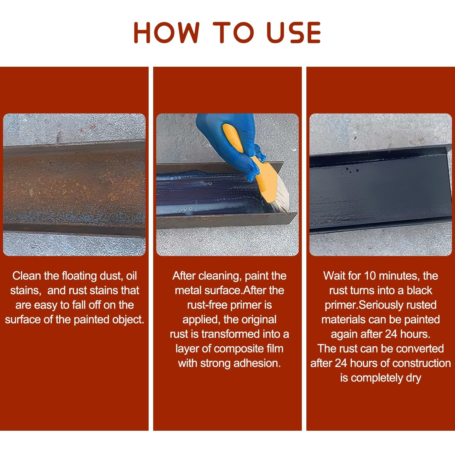 TPTAL Rust Renovator,Rust Remover for Metal,Rust Converter for Metal,Water-Ba…