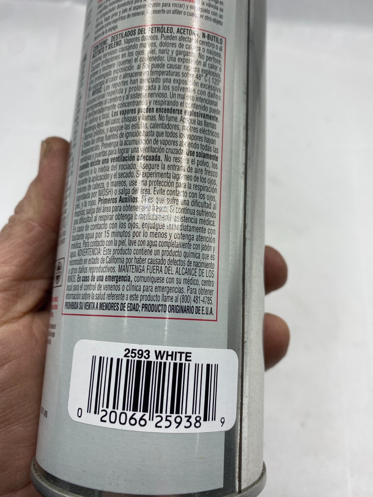 RUST-OLEUM 2593 White Inverted Striping Paint 18 oz 510 g. **FREE SHIPPING**