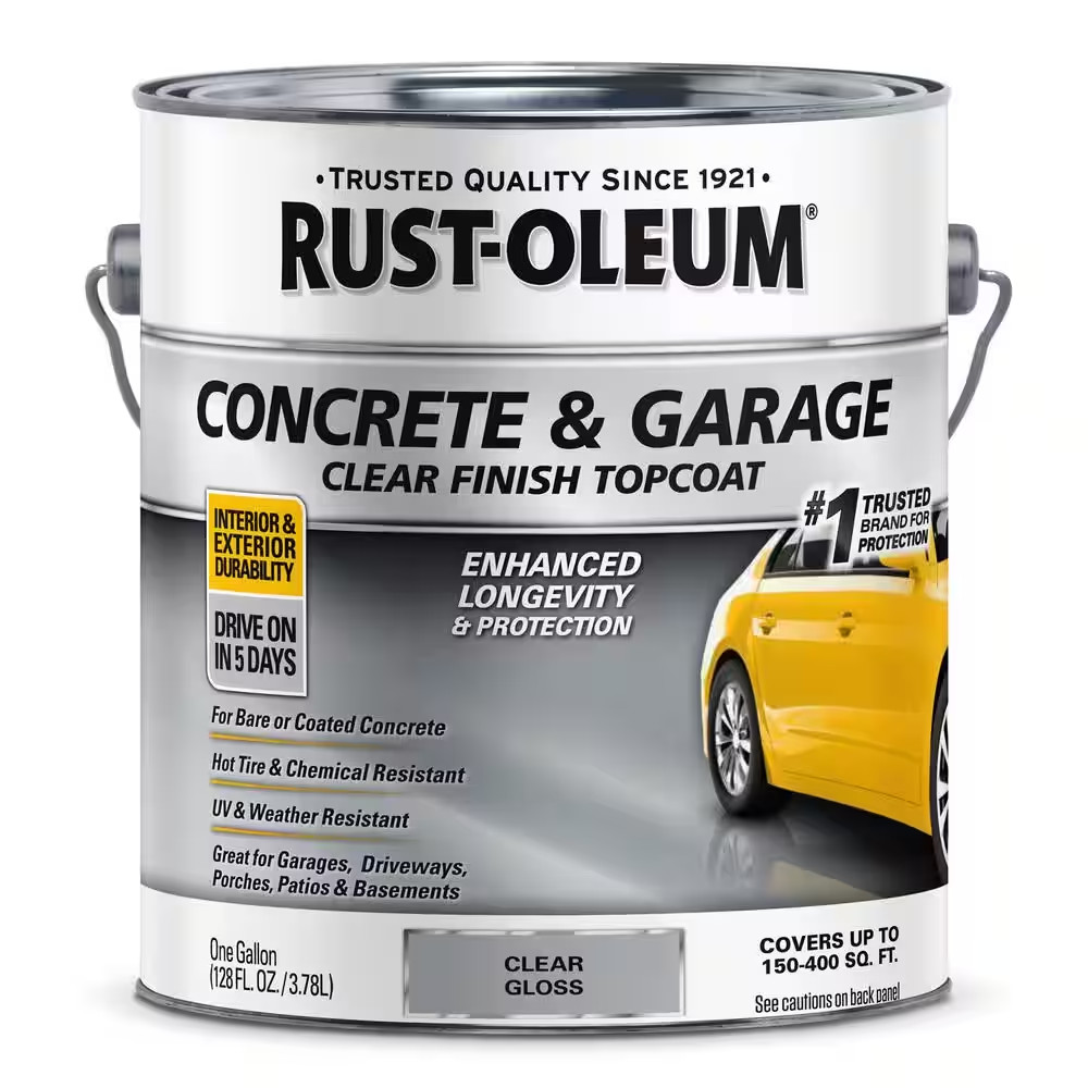 1 Gal. Gloss Clear Concrete and Garage Floor Finish Topcoat