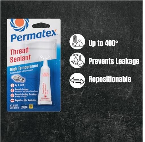 59214-12PK High Temperature Thread 6 ml (Pack of 12) Thread Sealant with PTFE