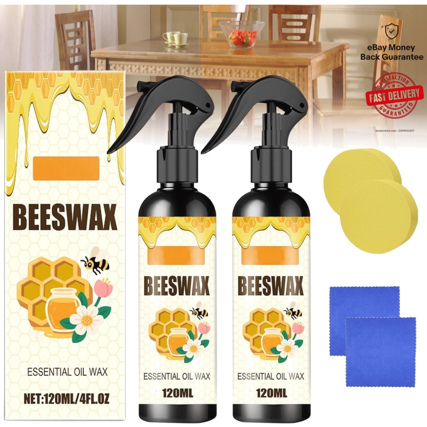 Natural Beeswax Spray for Furniture – Clean, Polish & Protect Effortlessly