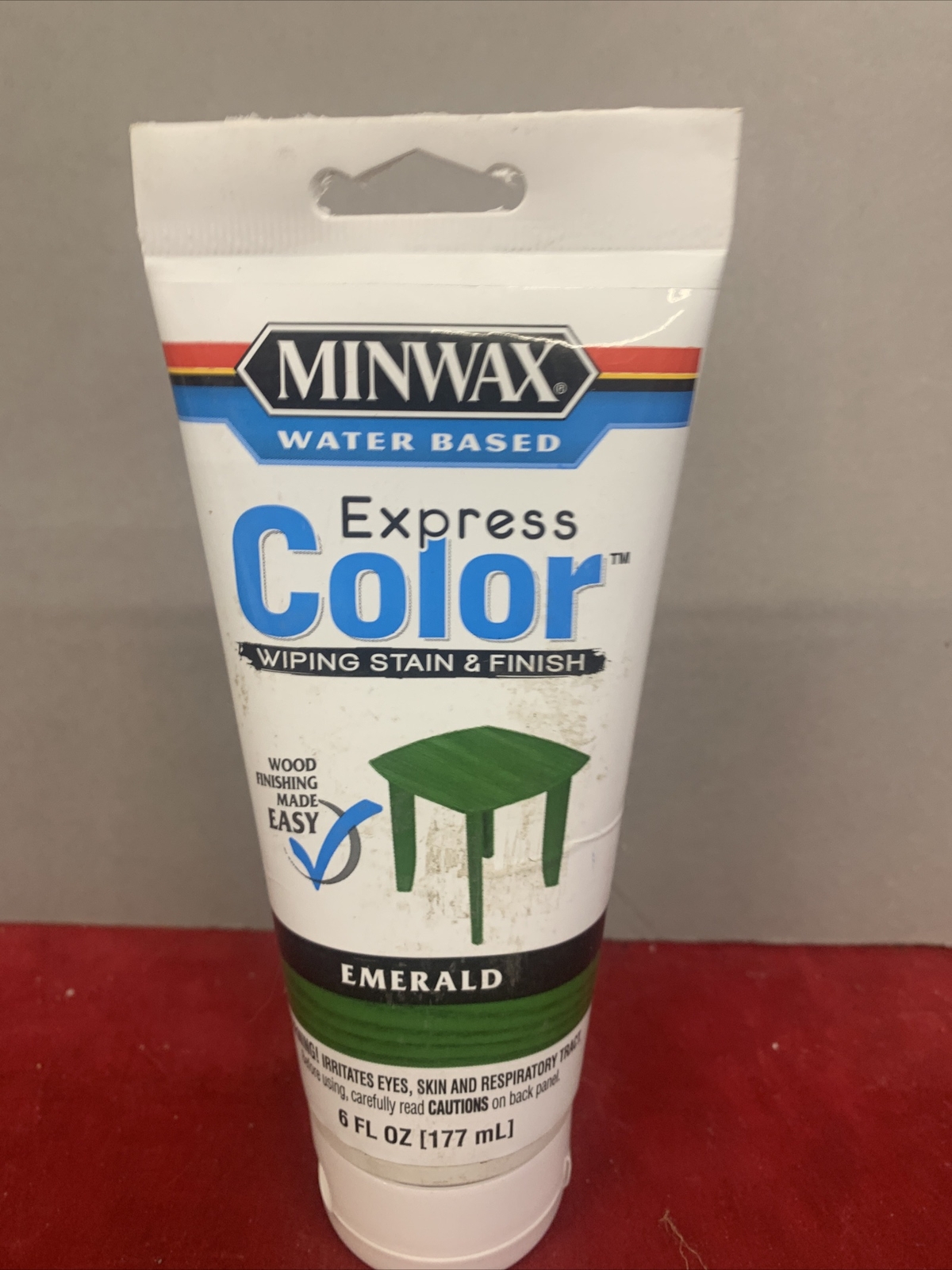 Minwax Express Color Wiping Stain 308064444, Emerald Green 6 Fl Oz Tube