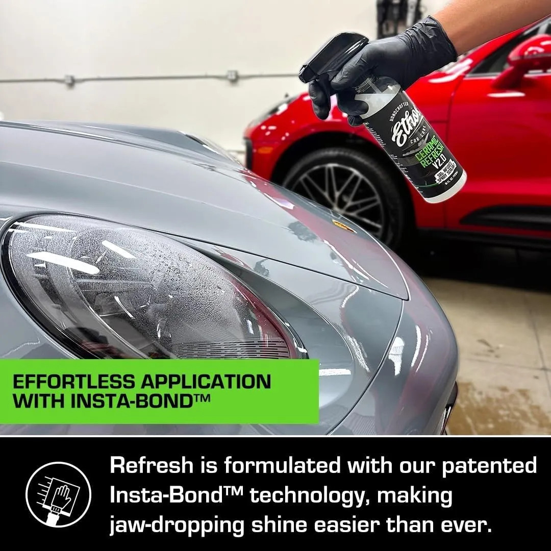 Ceramic Refresh Spray Coating Sealant Instant Gloss Paint Protection SiO2 Det…