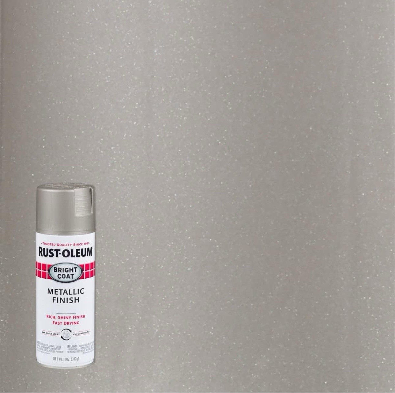 Rust Oleum Stops Rust Bright Coat Metallic Finish Spray Paint 11 Oz Pack of 1