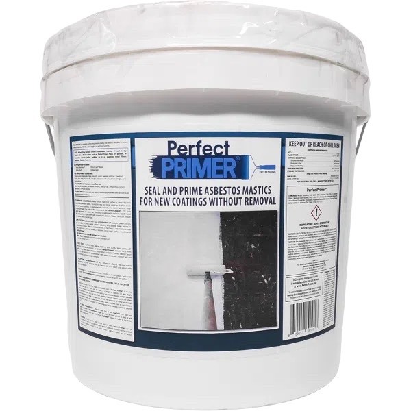 Asbestos Encapsulating Primer, No Mastic Removal! Seals Asbestos. 12 Gallons