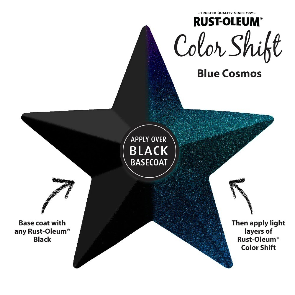 Color Shift Spray Paint, Blue Cosmos Effect, 11 oz Can, Chameleon Flake
