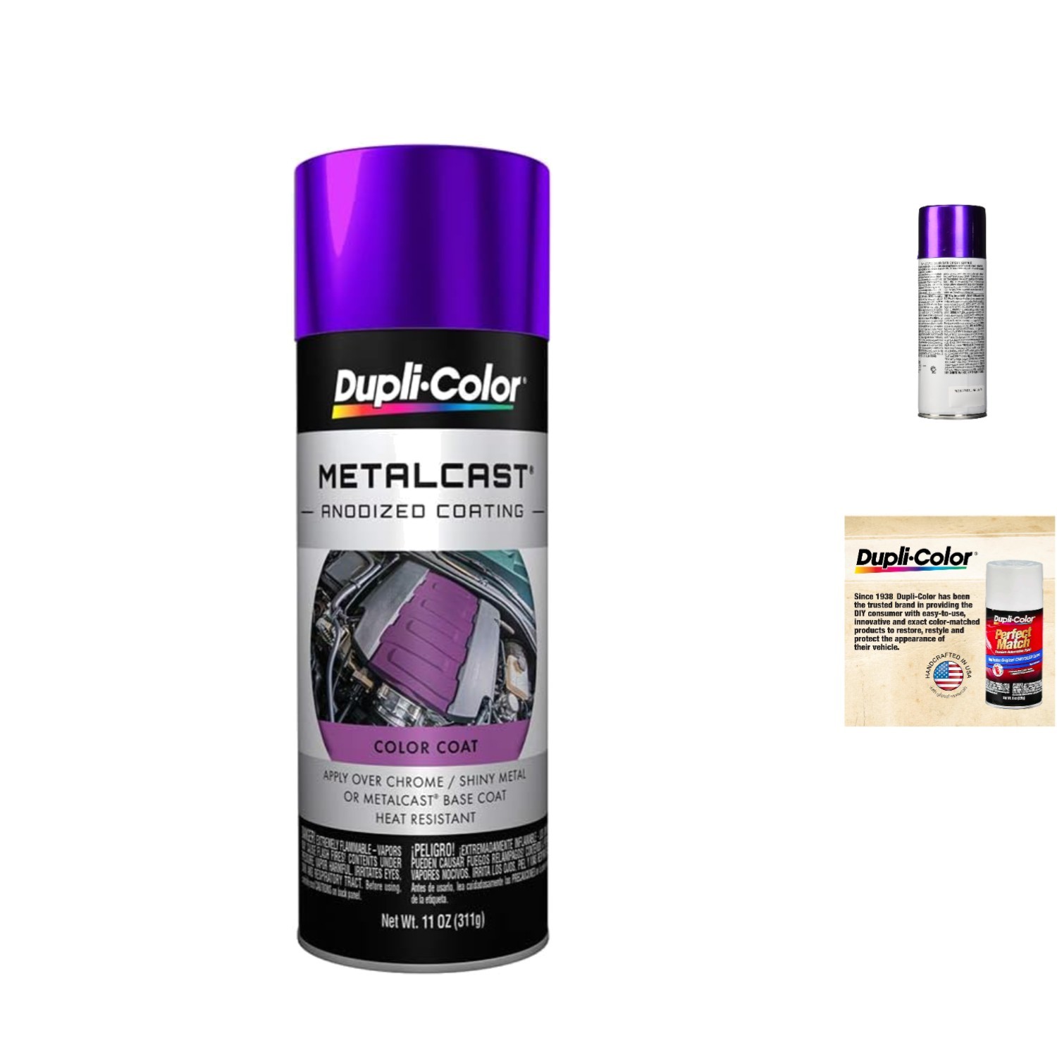 Durable 11 oz Purple Metalcast Anodized Coating: Quick-Drying & Multi-Surface