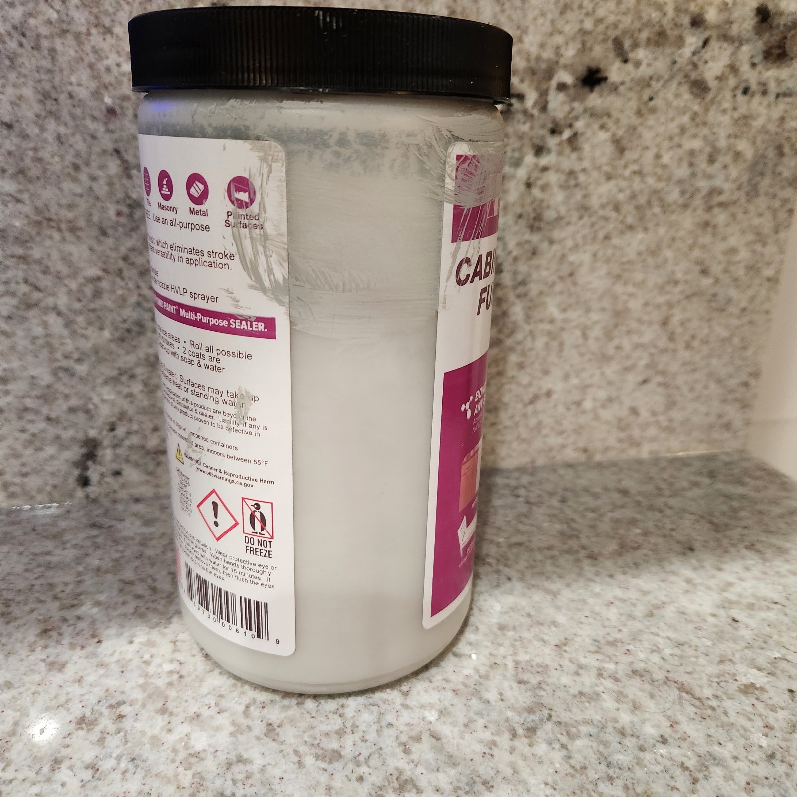 Beyond Paint All-In-One Soft Gray 1 Quart Bonds Primes Seals Furniture Cabinets